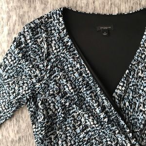 Ann Taylor Light Blue Wrap Dress